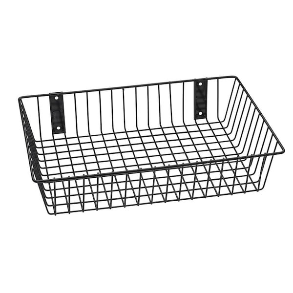 Stockage Supreme Universal Wire Basket, Black - 18 x 12 x 4 in. ST2588077 - main